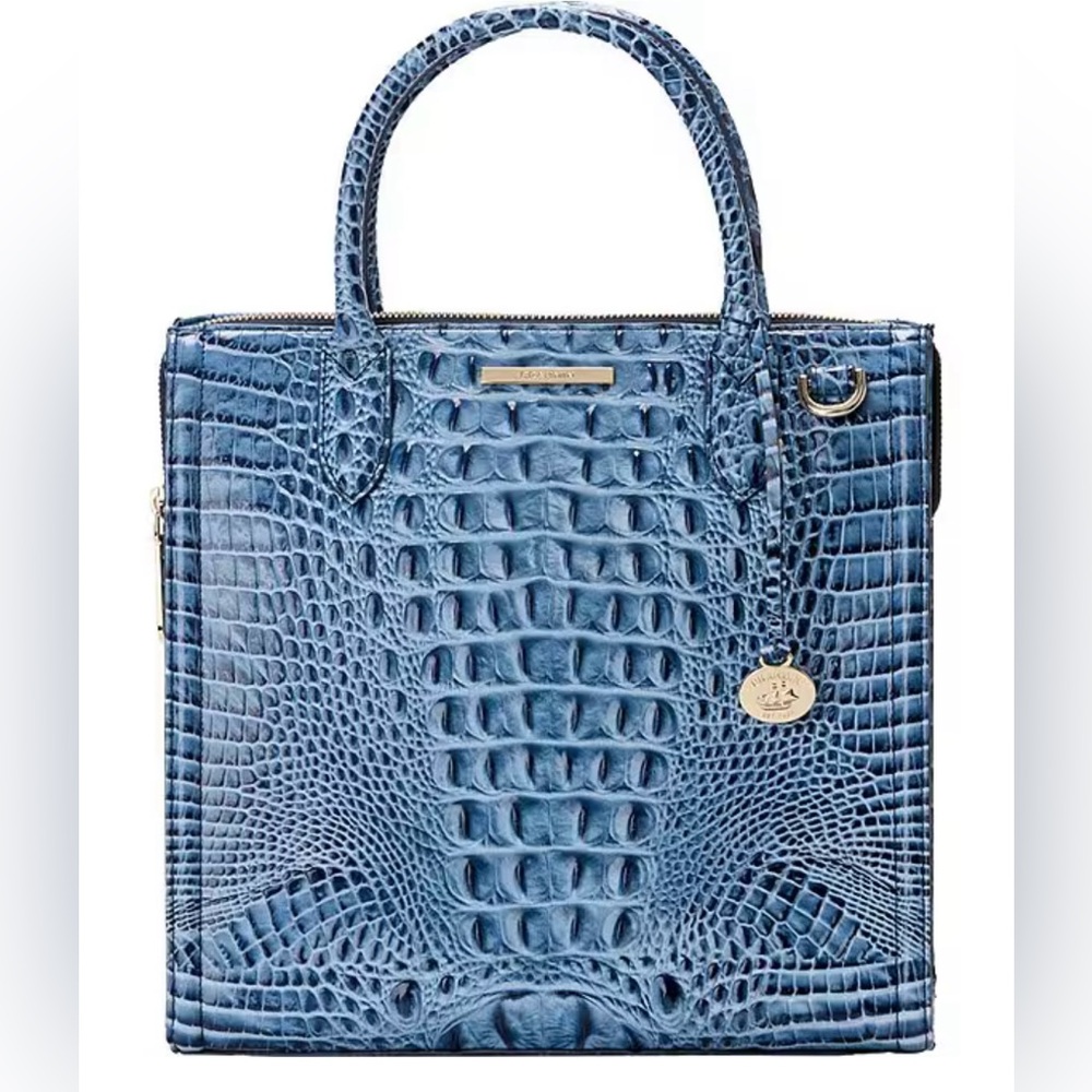 ‼️NWT‼️ AUTHENTIC beautiful blue BRAHMIN satchel bag!!